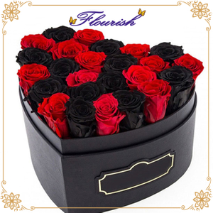 Custom Heart Shaped Flower Chocolate Cookie Gift Box