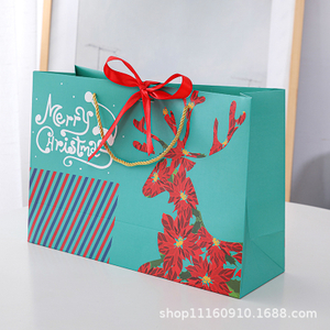 Christmas Paper Packaging Gift Bags With Handles,Euro Tote Bags