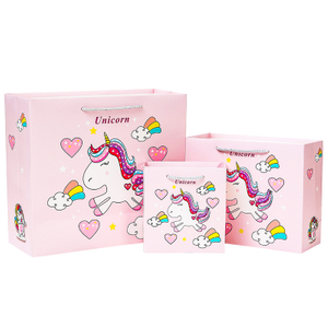 Cartoon Printed Logo Paper Packaging Bag With Handle,China Wholesale Christmas Gift Bag